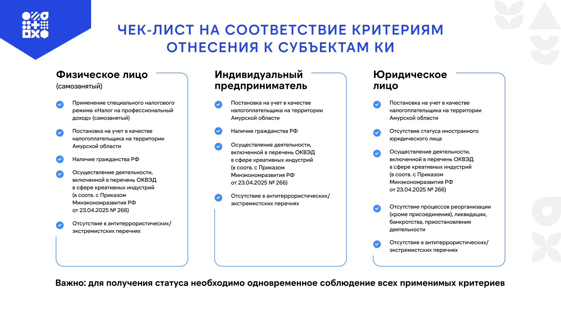  Информируем о формировании регионального реестра субъектов креативных индустрий вв Амурской области