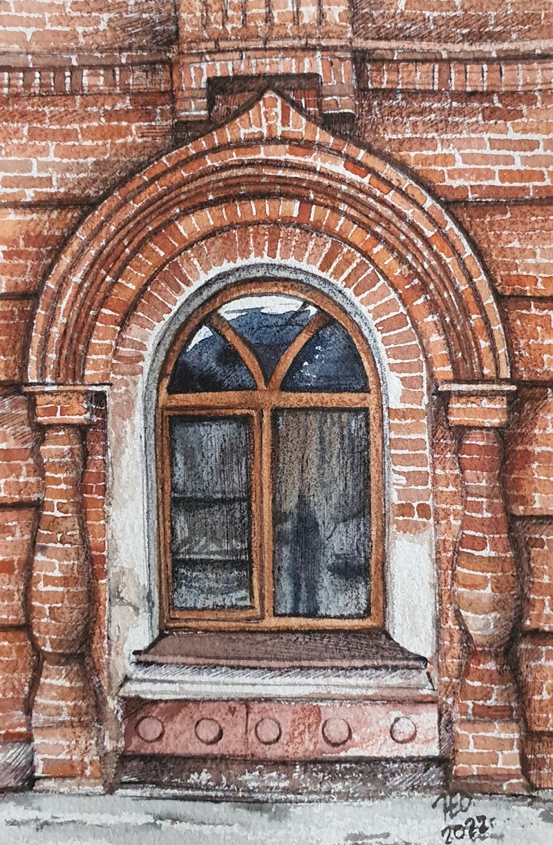 Из цикла «Окна Благовещенска» Натальи Некоз. Усадьба купца Ивана Васильевича Ельцова