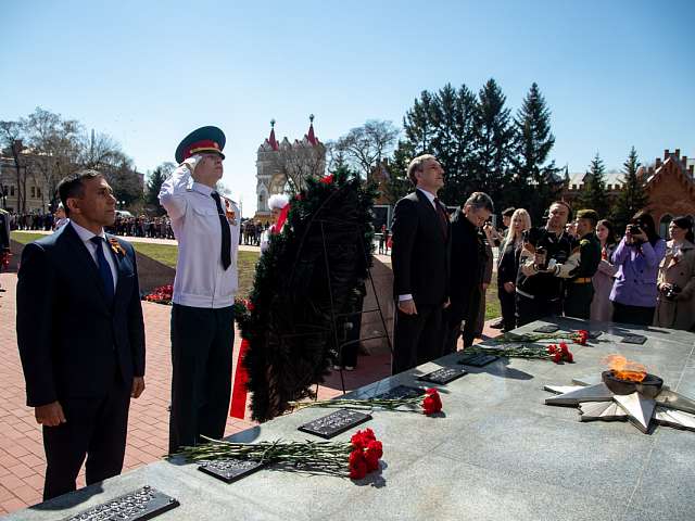 Благовещенцы почтили память героев Великой Отечественной войны в ходе церемониала