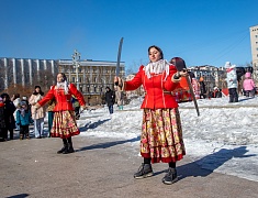 "Широкая Масленица" на площади Общественно-культурного центра (02.03.2025)