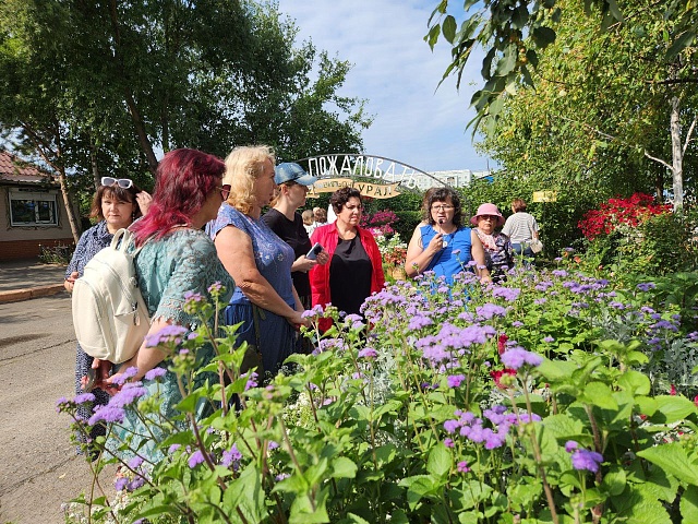 «Райские уголки нашего города»: в Благовещенске провели экскурсии по цветникам участников фестиваля «Город в цвете»