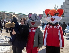 "Широкая Масленица" на площади Общественно-культурного центра (02.03.2025)