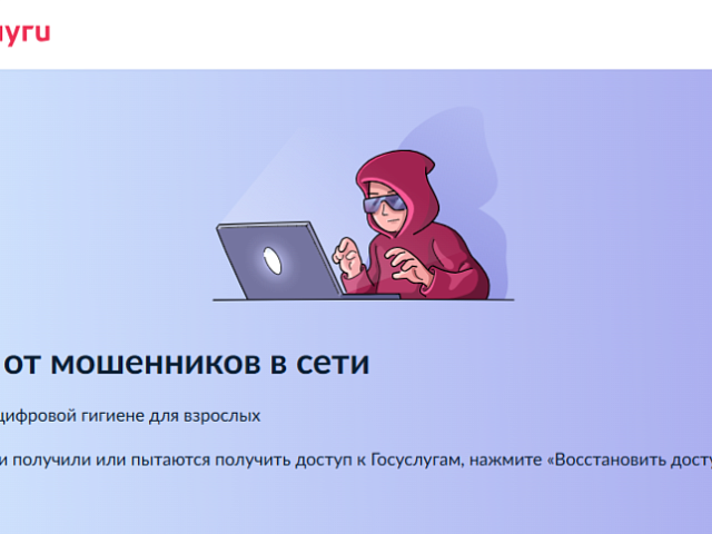 На Госуслугах запущен сервис в формате «жизненной ситуации» — «Защита от мошенников в сети»