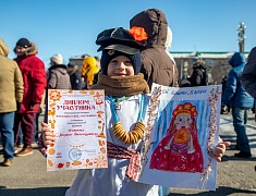 "Широкая Масленица" на площади Общественно-культурного центра (02.03.2025)
